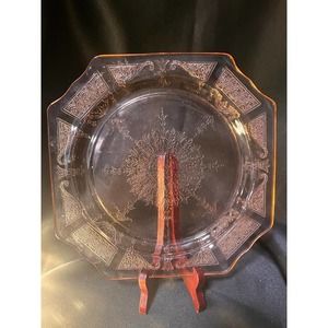 Vintage Pink Depression Glass- Princess Dinner Plate